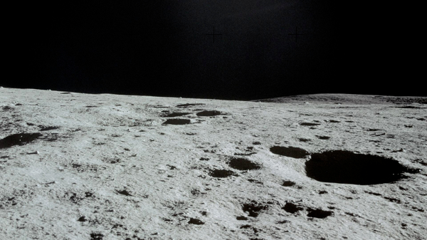 An image of the lunar landscape