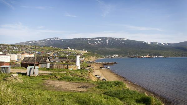 Magadan beach in eastern Russia.