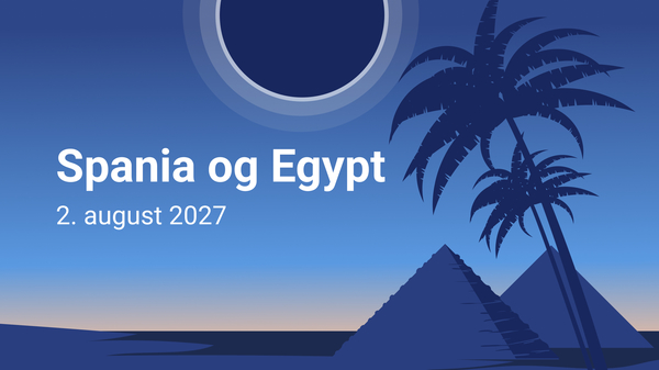 Vector illustration of total solar eclipse in Egypt