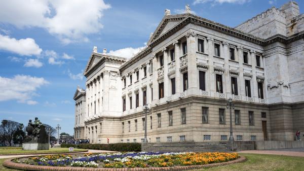 Palacio Legislativo In Montevideo, Uruguay.