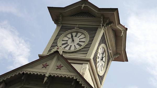 The Sapporo Clock Tower in Japan.