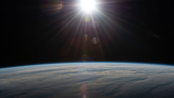 The Sun, as seen from orbit aboard the International Space Station (May 2020).