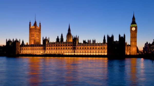 UK: The Palace of Westminster with Big Ben at dusk