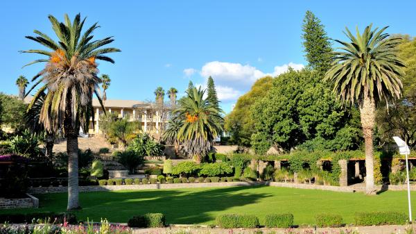 Parliament building in Windhoek, Namibia.