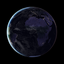 An image of Earth at night, created with data from the Suomi National Polar-orbiting Partnership (NPP) satellite.