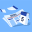 Simple illustration of a newspaper next to a calendar.
