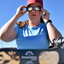 timeanddate’s Anne Buckle checks her eclipse glasses ahead of the July 2019 total solar eclipse in San José de Jáchal, Argentina.