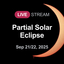 View of maximum eclipse during the partial solar eclipse on September 21, 2025.