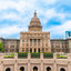 Scenic view of the Texas State Capitol building and the Capitol Extension Rotunda in Austin.