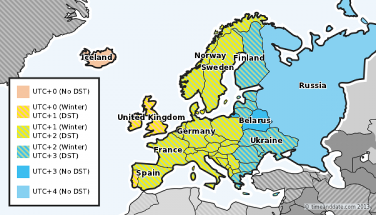  day light saving time in europe