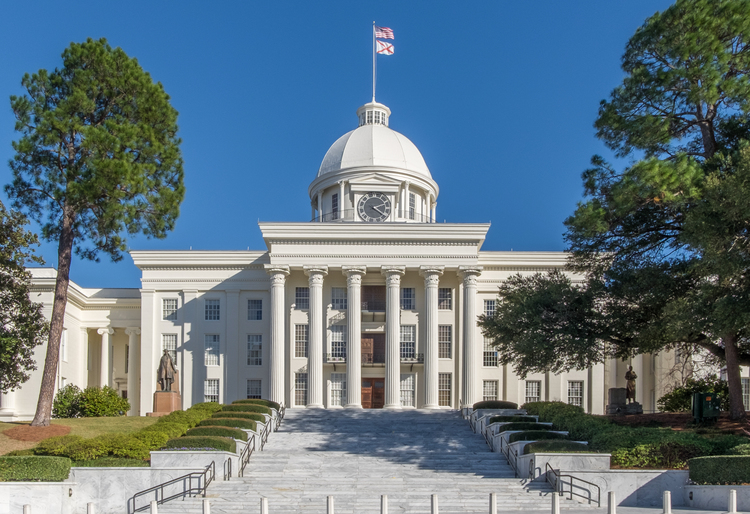 The Alabama State Capitol Building.