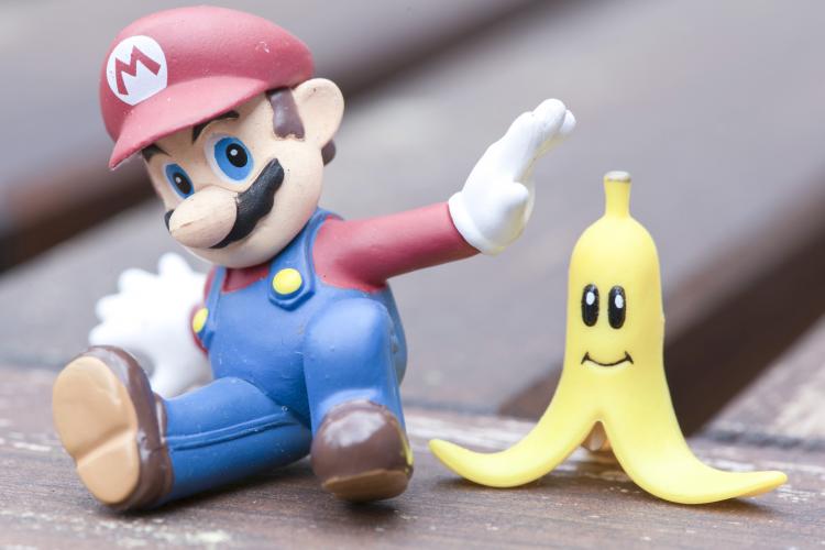 A Super Mario toy.