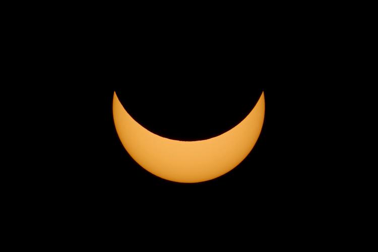 A partially eclipsed Sun