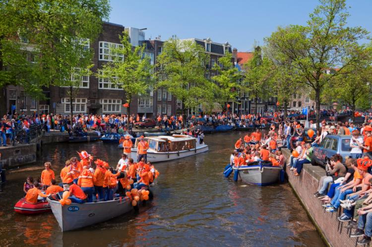 King's Day Koningsdag on April 27 in the Netherlands