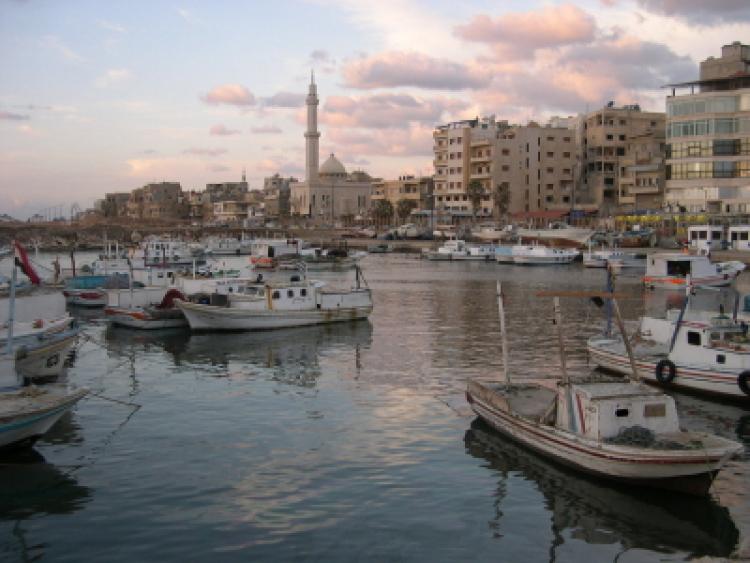 Small Syrian harbour in Tartus