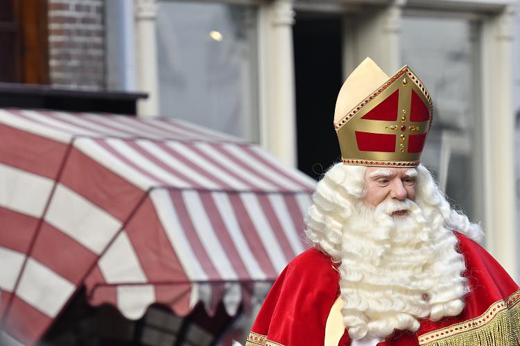 Bevestigen afgewerkt ingesteld St Nicholas' Eve/Sinterklaas in the Netherlands