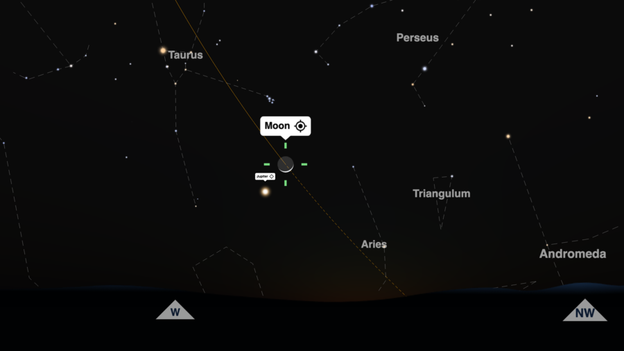 March And April 2024 Jupiter And Moon Close Approach   Moon Jupiter Close Approach April 2024 