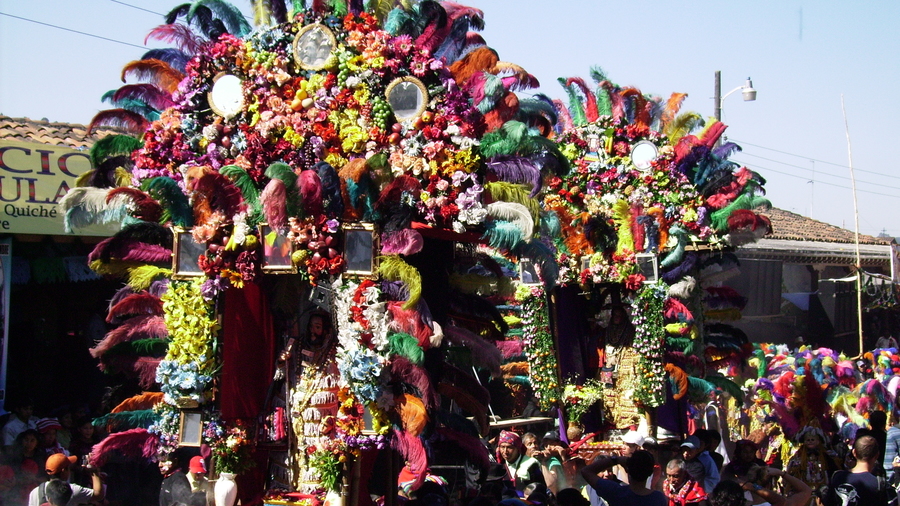 Viering van Santo Tomas in Chichicastenango, Guatemala , 21 december 2008 Op 21 december.