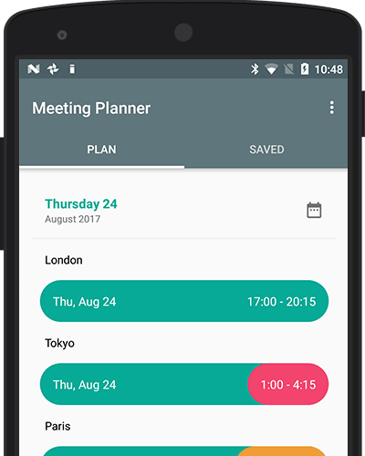 Meeting Planner App Screenshot