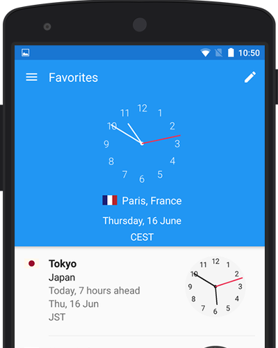 World Clock App skjermbilde