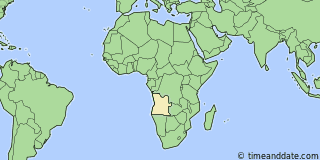 Location of Luanda
