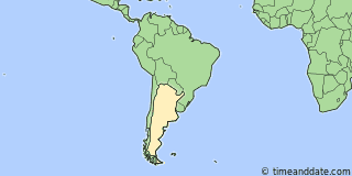 Location of Mar del Plata
