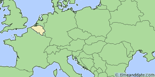 Location of Antwerp