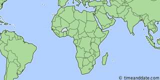 Location of Ouagadougou