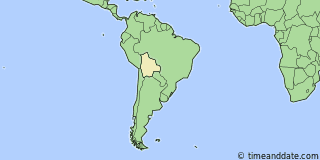 Location of Cochabamba