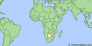 Location of Gaborone