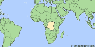 Location of Lubumbashi