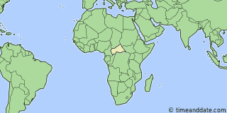 Location of Bangui