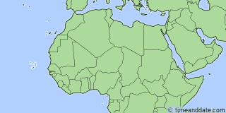 Location of 16°10'40.0"N, 22°55'25.1"W