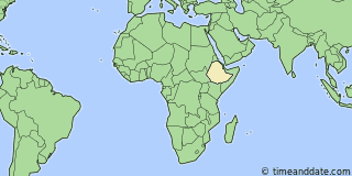 Location of Addis Ababa