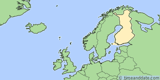 Location of Rovaniemi