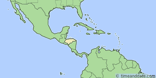 Location of Roatán