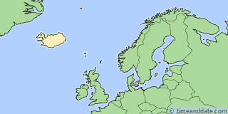 Location of Vestmannaeyjar