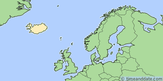 Location of Akureyri