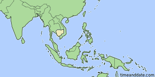 Location of Siem Reap