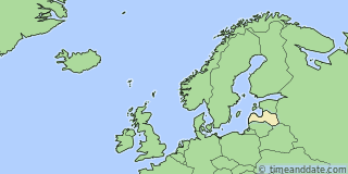 Location of Riga