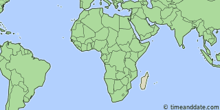 Location of Antananarivo