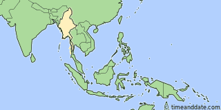 Location of Mandalay
