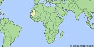 Location of Nouakchott