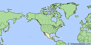 Location of Nueva España