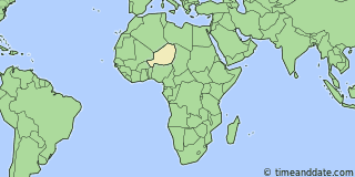 Location of Niamey