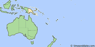 Location of Port Moresby