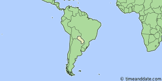 Location of Fuerte Olimpo