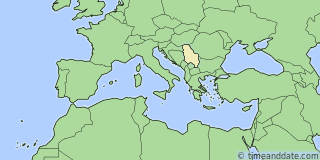 Location of Belgrade