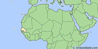 Location of 14°40'29.3"N, 17°25'30.3"W