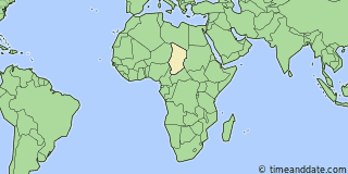 Location of N'Djamena